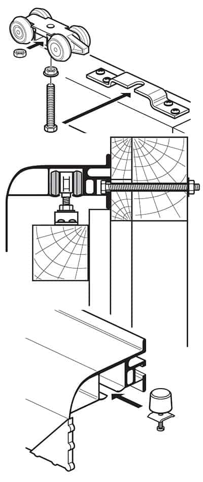 sliding door runner kit