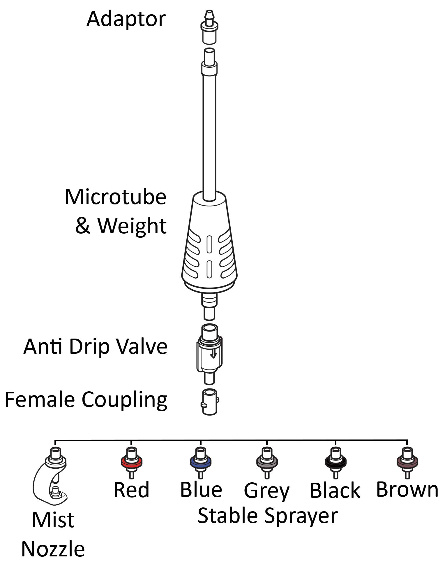 down tube assembly
