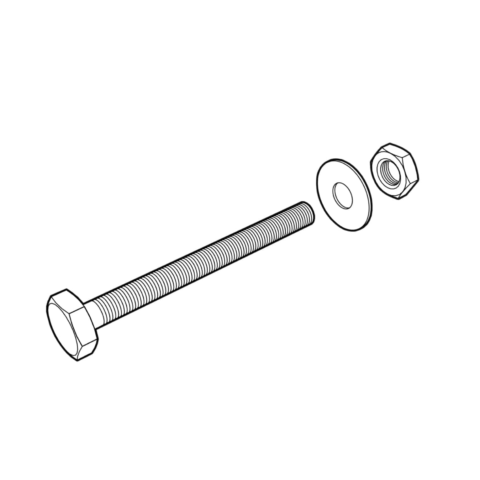 Aluminium Door Track Fixing Bolts