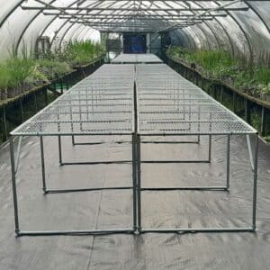 Galvanised Steel Bench - 1m Wide Polytunnel Benching
