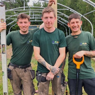 Polytunnel installation - Greenlight Trust Lawshall (2)