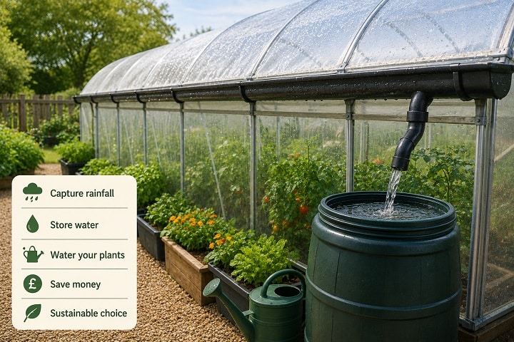 guttering for polytunnels