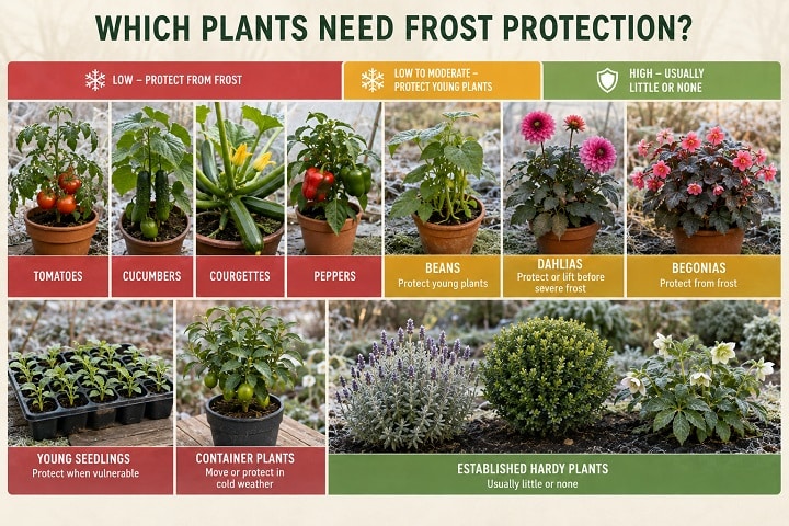 how to cover plants to protect from frost tolerance