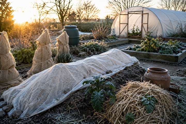 how to cover plants to protect from frost