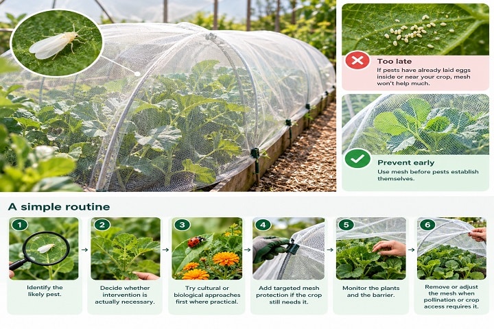 insect-proof mesh size routine