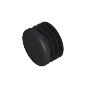 Black 25mm plastic tube insert plug
